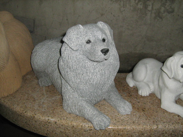 Dog Stone sculptures